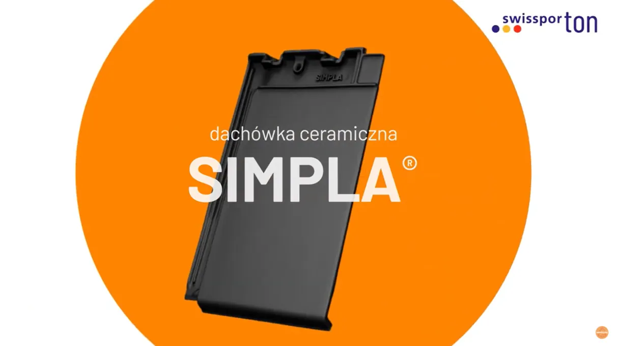 Płaska dachówka ceramiczna SIMPLA | swissporTON