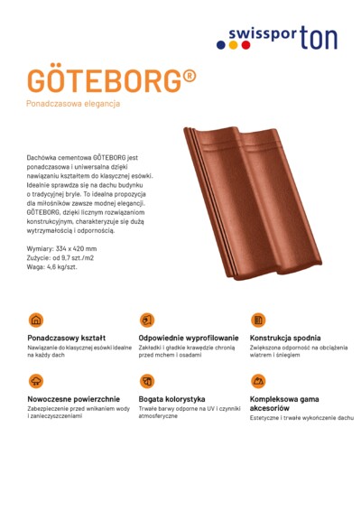 Karta produktu GÖTEBORG