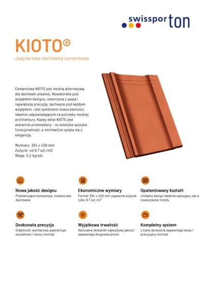 Karta produktu KIOTO