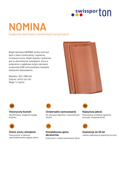 Karta produktu NOMINA