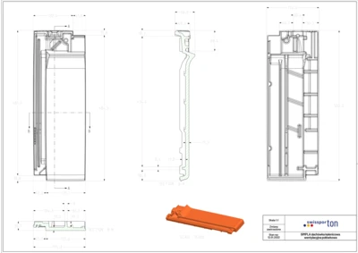 Pliki CAD produktu SIMPLA - dachówka kalenicowa wentylacyjna boczna połówkowa