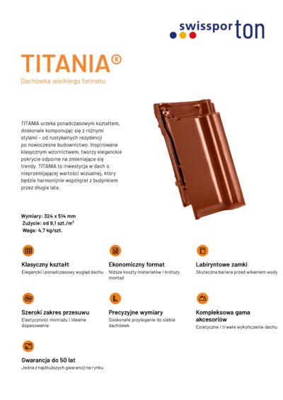 Karta produktu TITANIA