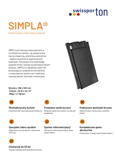 Karta produktu SIMPLA