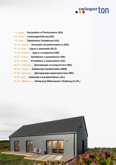  Deklaracja Właściwości Użytkowych (DOP) - BALANCE