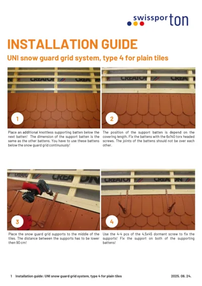 swissporTON_Installation_guide_UNI_snow_guard_grid_type_4_Plain_tiles_2025_EN.pdf