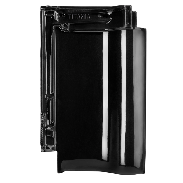 TITANIA basic tile black glaze enface product photo