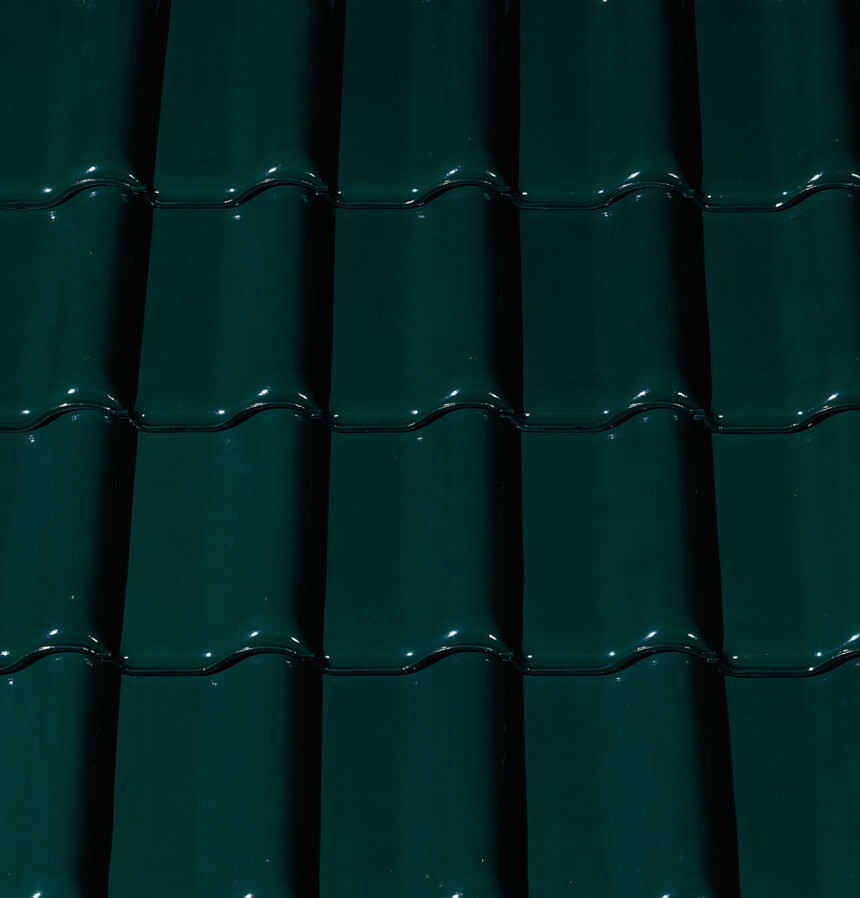 Ciemnozielona glazura – laying