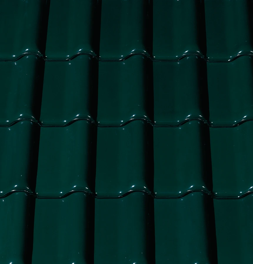 Ciemnozielona glazura