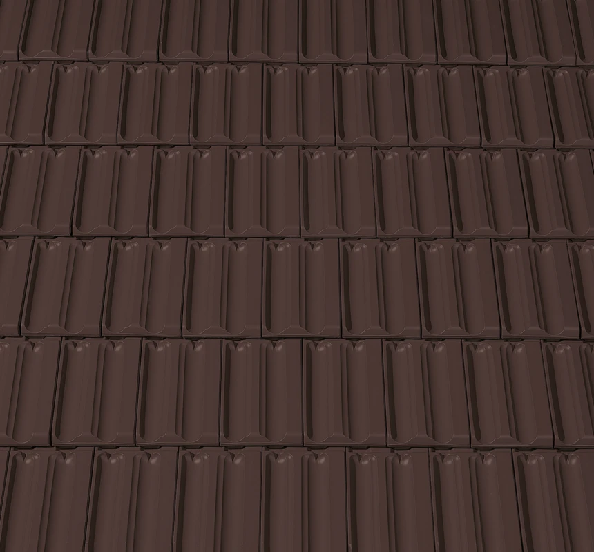 Ciemnobrązowa angoba