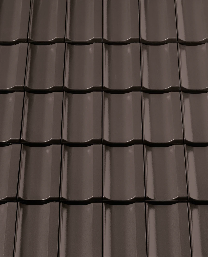 Ciemnobrązowa angoba